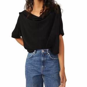 NEW FREE PEOPLE just chill tee in black